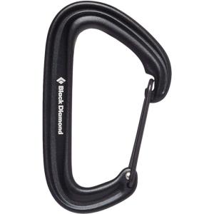 image:imageBLACK DIAMOND LiteWire Carabiner  Lightweight HotForged Wiregate  Durable Aluminum Build  Smooth Clipping for Trad amp Sport Rock ClimbingBlack Single