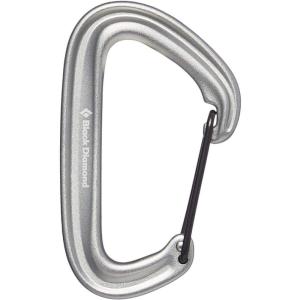 image:imageBLACK DIAMOND LiteWire Carabiner  Lightweight HotForged Wiregate  Durable Aluminum Build  Smooth Clipping for Trad amp Sport Rock ClimbingGray Single
