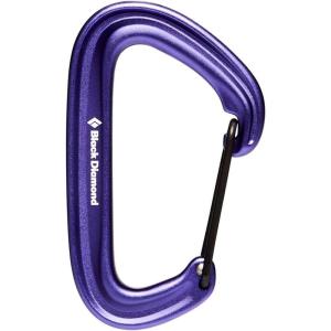 image:imageBLACK DIAMOND LiteWire Carabiner  Lightweight HotForged Wiregate  Durable Aluminum Build  Smooth Clipping for Trad amp Sport Rock ClimbingPurple Single