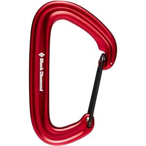 image:imageBLACK DIAMOND LiteWire Carabiner  Lightweight HotForged Wiregate  Durable Aluminum Build  Smooth Clipping for Trad amp Sport Rock ClimbingRed Single