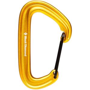 image:imageBLACK DIAMOND LiteWire Carabiner  Lightweight HotForged Wiregate  Durable Aluminum Build  Smooth Clipping for Trad amp Sport Rock ClimbingYellow Single