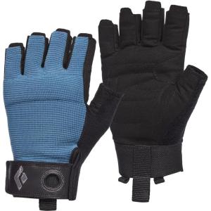 image:imageBLACK DIAMOND Mens Crag Gloves  Breathable Stretch Mesh  Synthetic Leather Palm  Durable Protection for Belaying amp Via FerrataAstral Blue HalfFinger