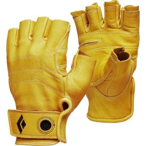 image:imageBLACK DIAMOND Stone Gloves  Goat Leather Construction  Durable Fingerless Gloves  Comfortable Fit for Aid Climbing Belaying amp RappellingNATURAL