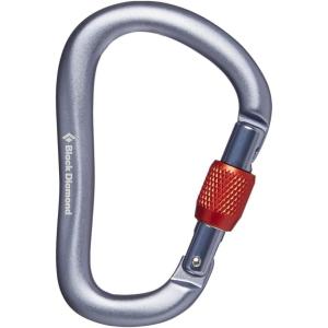 image:imageBLACK DIAMOND RockLock Screwgate or Twistlock Carabiner  HotForged Lightweight  Keylock Nose  Secure Locking Biner for Belaying amp RappellingGray