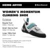 image:imageBLACK DIAMOND Womens Momentum Rock Climbing Shoes  Engineered Knit Upper  43mm Rubber Outsole  Breathable AllDay ComfortBlackalloy