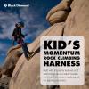 image:imageBLACK DIAMOND Kids Momentum Rock Climbing Harness  Adjustable Waist amp Leg Loops  For Indoor amp Outdoor ClimbingBlack