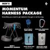 image:imageBLACK DIAMOND Mens Momentum Rock Climbing Harness  Dual Core Construction  Adjustable Waist amp Leg LoopsAnthracite Package 10