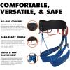 image:imageBLACK DIAMOND Mens Momentum Rock Climbing Harness  Dual Core Construction  Adjustable Waist amp Leg LoopsKingfisher Package 10