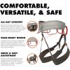 image:imageBLACK DIAMOND Mens Momentum Rock Climbing Harness  Dual Core Construction  Adjustable Waist amp Leg LoopsMoonstone