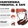 image:imageBLACK DIAMOND Womens Momentum Rock Climbing Harness  Dual Core Construction  Adjustable Waist amp Leg LoopsBaja Sunrise