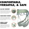 image:imageBLACK DIAMOND Womens Momentum Rock Climbing Harness  Dual Core Construction  Adjustable Waist amp Leg LoopsDesert Sage Package 10
