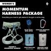 image:imageBLACK DIAMOND Womens Momentum Rock Climbing Harness  Dual Core Construction  Adjustable Waist amp Leg LoopsDesert Sage Package 10