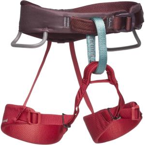image:imageBLACK DIAMOND Kids Momentum Rock Climbing Harness  Adjustable Waist amp Leg Loops  For Indoor amp Outdoor ClimbingWild Rose
