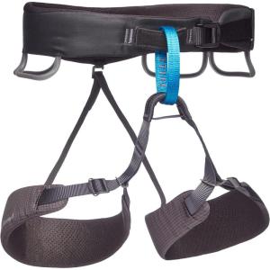 image:imageBLACK DIAMOND Mens Momentum Rock Climbing Harness  Dual Core Construction  Adjustable Waist amp Leg LoopsAnthracite