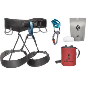image:imageBLACK DIAMOND Mens Momentum Rock Climbing Harness  Dual Core Construction  Adjustable Waist amp Leg LoopsAnthracite Package 10