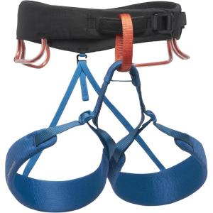 image:imageBLACK DIAMOND Mens Momentum Rock Climbing Harness  Dual Core Construction  Adjustable Waist amp Leg LoopsKingfisher