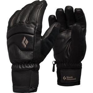 image:imageBLACK DIAMOND Mens Spark Gloves  BDDry Waterproof Insert  Primaloft Gold Insulation  Durable Goat Leather Shell Ski amp Snow GlovesBlack  Black