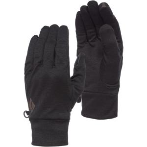 image:imageBLACK DIAMOND Midweight Windbloc Fleece Gloves  Windproof Polartec Fleece  Goat Leather Palm  Touchscreen CompatibleAnthracite