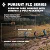 image:imageBLACK DIAMOND Pursuit Trekking Poles Pair  Natural Cork Grips  FlickLock Adjustable Aluminum Shafts  Ergonomic Poles for Hiking amp BackpackingBlackOctane FLZFolding
