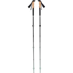 image:imageBLACK DIAMOND Pursuit Trekking Poles Pair  Natural Cork Grips  FlickLock Adjustable Aluminum Shafts  Ergonomic Poles for Hiking amp BackpackingCharcoalFoam Green Collapsible