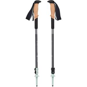 image:imageBLACK DIAMOND Pursuit Trekking Poles Pair  Natural Cork Grips  FlickLock Adjustable Aluminum Shafts  Ergonomic Poles for Hiking amp BackpackingSteel GreyFoam Green Shock Absorbing