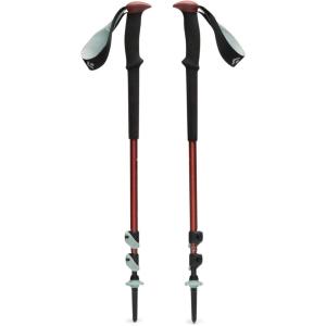 image:imageBLACK DIAMOND Trail Trekking Poles Pair  Lightweight Aluminum Hiking Poles  Natural Cork or Foam Grips  FlickLock Adjustable Shafts for AllSeason StabilityIron Red