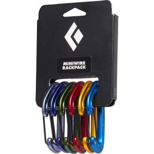 image:imageBlack Diamond MiniWire Rackpack  Ultralight Wiregate Carabiners  ColorCoded  Essential Rack for Trad Climbing