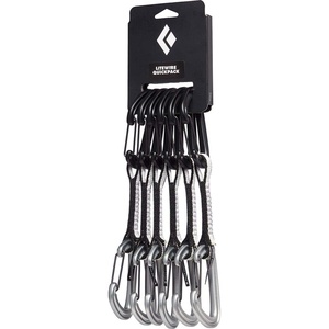 image:imageBLACK DIAMOND LiteWire Quickdraw  Lightweight Wiregate Carabiners  Durable Dogbone  Reliable Clipping for Trad amp Sport Rock ClimbingGrey 6Pack