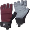 image:imageBLACK DIAMOND Womens Crag Gloves  Breathable Stretch Mesh  Synthetic Leather Palm  Durable Protection for Belaying amp Via FerrataBordeaux HalfFinger